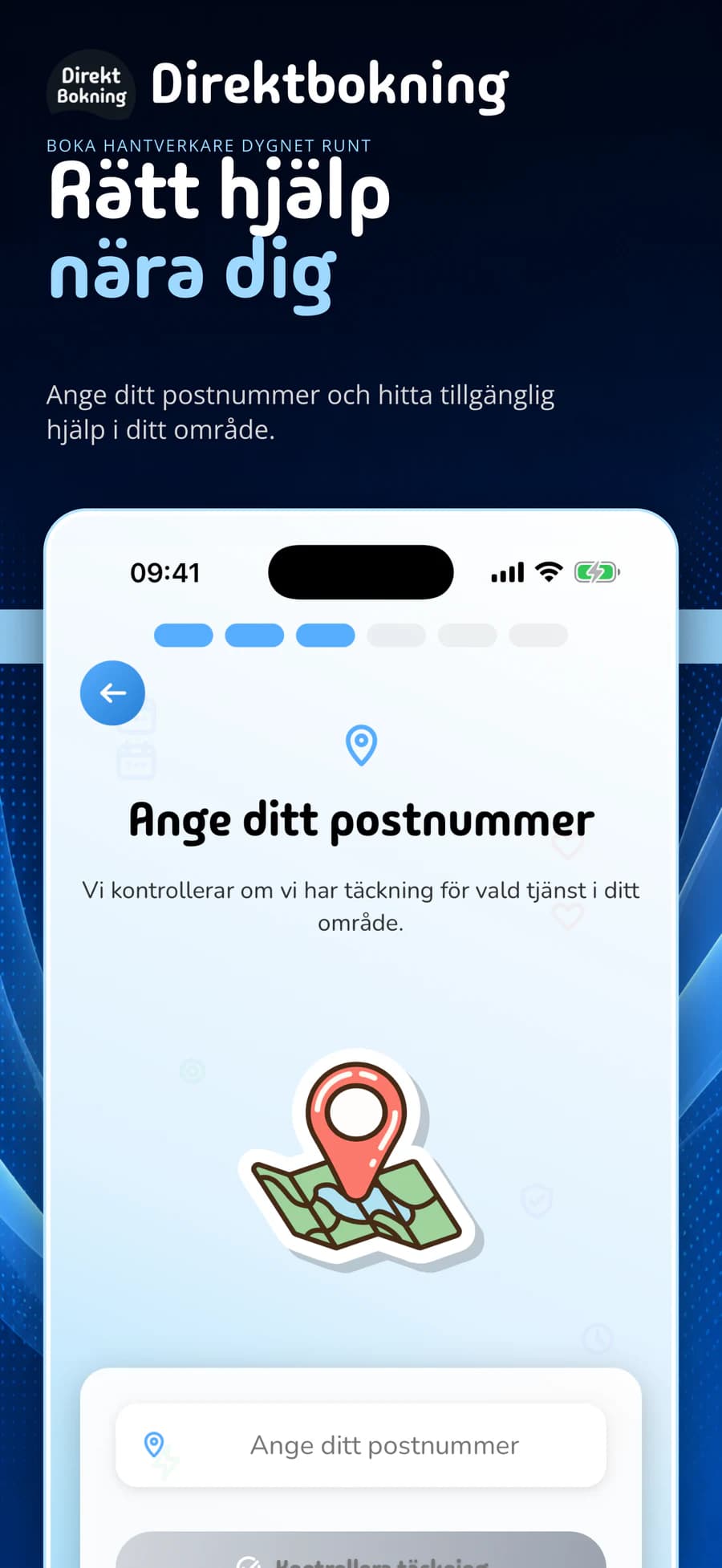 Hitta rätt hjälp nära dig med Direktbokning